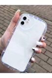 Iphone 11 Sevimli Aşk Kalp Kamera Koruyuculu Dalga Desenli Silikon Kılıf