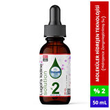 Dolar Kimya Lugol Çözeltisi %2 | Cam Damlalıklı Şişe| 50 mL (Lügol,İyot Damla)