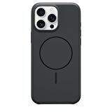 Iphone 16 Pro Max Uyumlu Animasyonlu Magsafe Siyah Kılıf ve Kırılmaz Cam