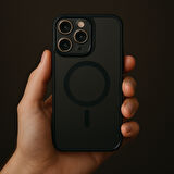 Iphone 16 Pro Max Uyumlu Kılıf Şeffaf Magsafe Ve Lens Koruyucu 