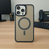 Iphone 16 Pro Max Uyumlu Kılıf Şeffaf Magsafe Ve Lens Koruyucu 