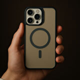 Iphone 16 Pro Max Uyumlu Kılıf Şeffaf Magsafe Ve Lens Koruyucu 
