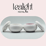 Aurora Tealight 2'li Mumluk Seti | Dekoratif Çekim Obje | El Yapımı
