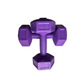 Dambıl Seti Fitness Vücut Geliştirme Aleti 2 Kg X 2 Adet 4 Kg Dumbell Ağırlık Seti -Mor