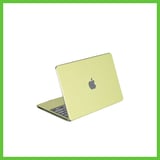 Bezos MacBook Neo Şeffaf Macbook Kapak - Yeşil DMC