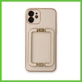 Bezos iPhone 12 Kılıf Coco Elit Kapak - Gold DMC