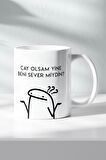 Çay Olsam Yine Beni Sever Miydin - Baskı Kupa Bardak