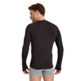  Erkek Siyah Parmak Detaylı Spor Body T-shirt: Hareket Özgürlüğü ve Şıklık Bir Arada