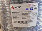 Erat DMP1ER2552IHBUU185 Cat6 U/UTP 23AWG 250 MHz Pe Outdoor Dış Ortam 500 Metre Full Bakır Cat6 Kablo Siyah