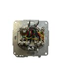 Demirbağ İkili Telefon Prizi Sıva Altı Riva Krem 516400 (Çerçevesiz) 
