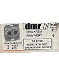 Demirbağ Müzik Yayın Prizi Sıva Altı Riva Krem 516700 (Çerçevesiz)