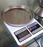 HASSAS TERAZİ 10 KG DİJİTAL MUTFAK TARTISI HASSAS ÖLÇÜM TARTI PASLANMAZ ÜST KEFE HEDİYELİ HASSAS MUTFAK TERAZİSİ