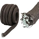 CAM ELYAF ÖRGÜLÜ GRAFİTLİ 22*22 MM (1MT)