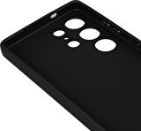 Samsung S24 Ultra Kılıf Lansman Silikon ve Esnek Siyah