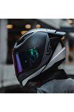 RAPID 2 RACE DEEPER FULLFACE MOTOSİKLET KASKI GÖKKUŞAĞI CAMLI