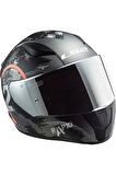 RAPID 2 CIRCLE  FULLFACE MOTOSİKLET KASKI GRİ CAMLI