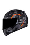 RAPID 2 CIRCLE  FULLFACE MOTOSİKLET KASKI SİYAH CAMLI