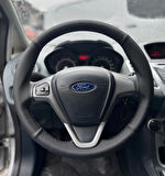 DİKİŞLİ DİREKSİYON KILIFI SİYAH DERİ NOKTALI DERİ SİYAH DİKİŞLİ FORD CURRİER İÇİN