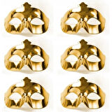 Altın Metalize Renk Düz Balo Parti Maskesi