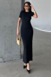 Düz Formlu Triko Maxi Elbise DNV-000134