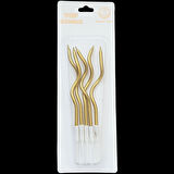 Altın Burgu Pasta Mum 12 cm * 5 Adet