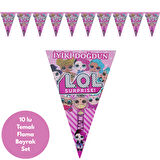 İyiki Doğdun Lol Bebek Temalı Flama Bayrak Set Süs