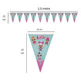 Lol Bebek Temalı Flama Bayrak Set Süs