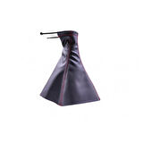 Volvo S40   (1995-2003) Uyumlu Vites Körüğü Siyah Deri Kırmızı Dikiş