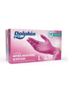 DOFİX Dolphin Pembe Nitril Muayene Eldiveni L BEDEN 100 Adet