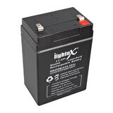 LIGHTEX LT-45N 4 VOLT - 5 AMPER KURU AKÜ (IŞILDAK AKÜSÜ) ( 70 X 47 X 100 MM)