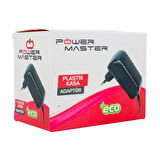 POWERMASTER PM-620 18 VOLT - 1 AMPER 3.5*1.35 MM UÇLU PLASTİK KASA PRİZ TİPİ ADAPTÖR