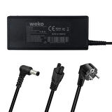 WEKO 19 VOLT - 4.74 AMPER - 90 WATT 5.5*2.5 L UÇLU YERLİ ÜRETİM STANDART NOTEBOOK ADAPTÖR