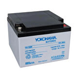 YOKOHAMA YH-1226 12 VOLT - 26 AMPER KURU AKÜ (165 X 176 X 125 MM)