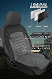 Mitsubishi L100  Uyumlu 5 KOLTUK TAM SET MOCHA SERİSİ TAM SET TAY TÜYÜ OTO KOLTUK KILIFI FÜME