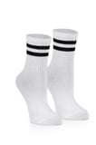 4 Çift Ekonomik Paket Erkek Kadın Unisex Çorap Soket Uzun Tenis Corap Çizgili Kolej Çoraplar