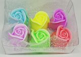 Sabun - Kokulu Süs Sabunu - Gül 6 Adet - Rengarenk - 5cm