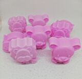 Sabun - Kokulu Süs Sabunu - Hayvan Modelleri - Pembe - 8 Adet-4cm