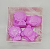 Sabun - Kokulu Süs Sabunu - Hayvan Modelleri - Pembe - 8 Adet-4cm
