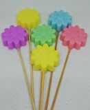 Sabun - Kokulu Süs Sabunu - Çubuklu Papatya 6 Adet Rengarenk-4cm*1cm