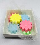 Sabun - Kokulu Süs Sabunu - Papatya 6 Adet Rengarenk-4cm*1cm