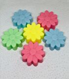 Sabun - Kokulu Süs Sabunu - Papatya 6 Adet Rengarenk-4cm*1cm