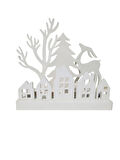 BEYAZ KIŞ KASABASI TEALIGHT ŞAMDAN SETİ - YILBAŞI ÖZEL ( KIRILMAZ )
