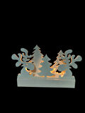 KIŞ ORMANI TEALIGHT ŞAMDAN SETİ - YILBAŞI ÖZEL ( KIRILMAZ )