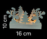 KIŞ ORMANI TEALIGHT ŞAMDAN SETİ - YILBAŞI ÖZEL ( KIRILMAZ )