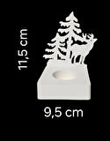 ORMAN ESİNTİSİ TEALIGHT ŞAMDAN SETİ - YILBAŞI ÖZEL ( KIRILMAZ )