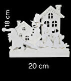 MASAL KÖYÜ TEALIGHT ŞAMDAN SETİ - YILBAŞI ÖZEL ( KIRILMAZ )