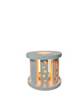BEYAZ ZERAFET TEALIGHT ŞAMDAN SETİ - KÜÇÜK ( KIRILMAZ )