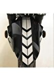 DesingONB Motorsiklet Çamurluk Sticker Beyaz 34*5,5 Cm