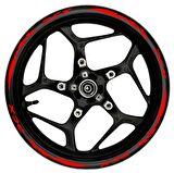 PCX kırmızı yazılı  kırmızı pençe şeritli
