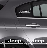 Jeep Cherokee Ritim Oto Sticker (2 Adet)